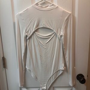 Elegant Cream Long Sleeve Bodysuit